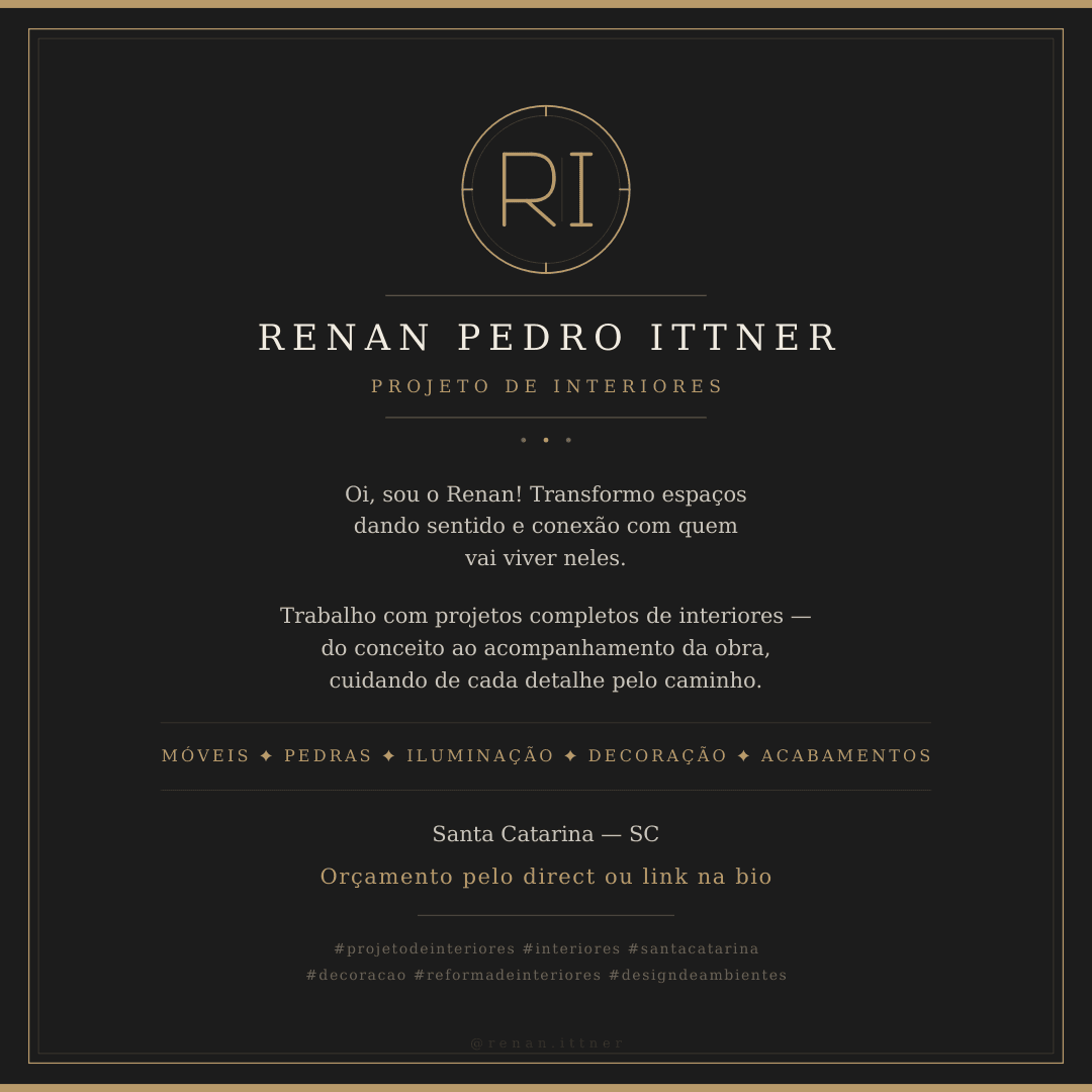 Renan Pedro Ittner — Projeto de Interiores